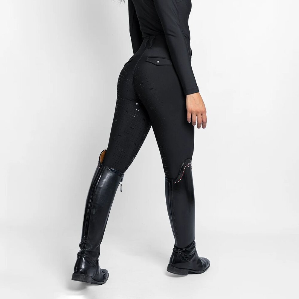 Maximilian Equestrian Pro Riding Leggings Black Size M